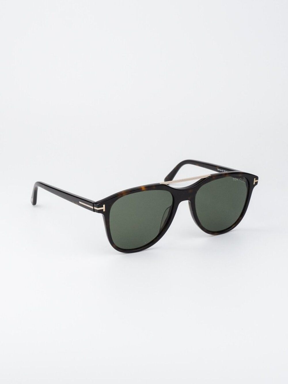 Tom Ford DAMIAN-02 Women Sunglasses Havana Green Pilot FT1098 52N NEW AUTHENTIC